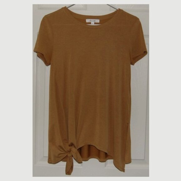 Active USA Women Size S Mustard Short Sleeve Tunic Top - Picture 1 of 7